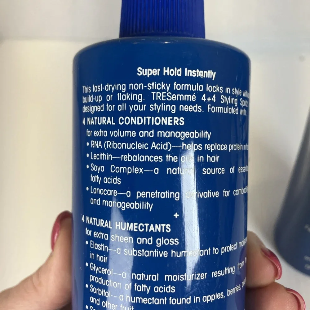 x 2 Tresemme 4+4‎ Super Hold Styling Spritz 12 Oz (RARE) Vintage NOS 1994